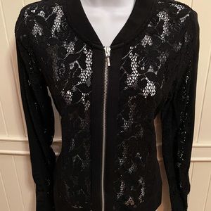 Chico’s Black Lace Jacket